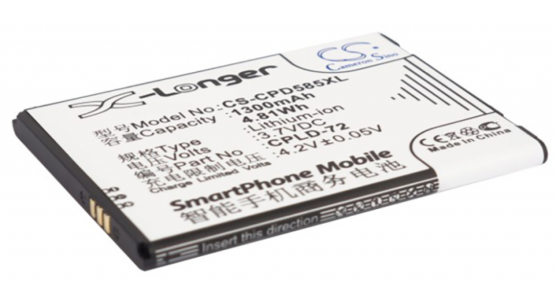Аккумуляторная батарея для телефона, смартфона Coolpad 5855. Артикул iB-M1680.Емкость (mAh): 1300. Напряжение (V): 3,7