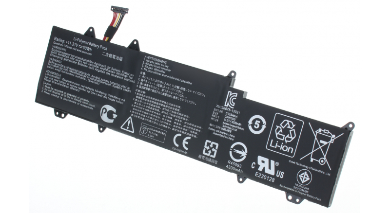 Аккумуляторная батарея 0B200-00070200 для ноутбуков Asus. Артикул iB-A1151.Емкость (mAh): 4400. Напряжение (V): 11,3