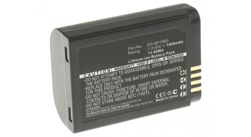 Аккумуляторные батареи для фотоаппаратов и видеокамер Samsung NX1Емкость (mAh): 1900. Напряжение (V): 7,2