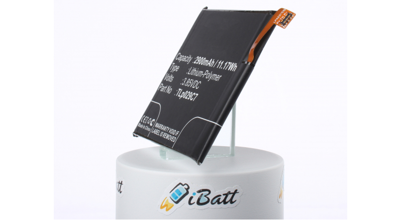 Аккумуляторная батарея iBatt iB-M1235 для телефонов, смартфонов AlcatelЕмкость (mAh): 2900. Напряжение (V): 3,85