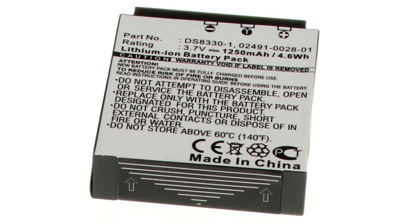 Аккумуляторная батарея DS8330 для фотоаппаратов и видеокамер Hitachi. Артикул iB-F414.Емкость (mAh): 1250. Напряжение (V): 3,7