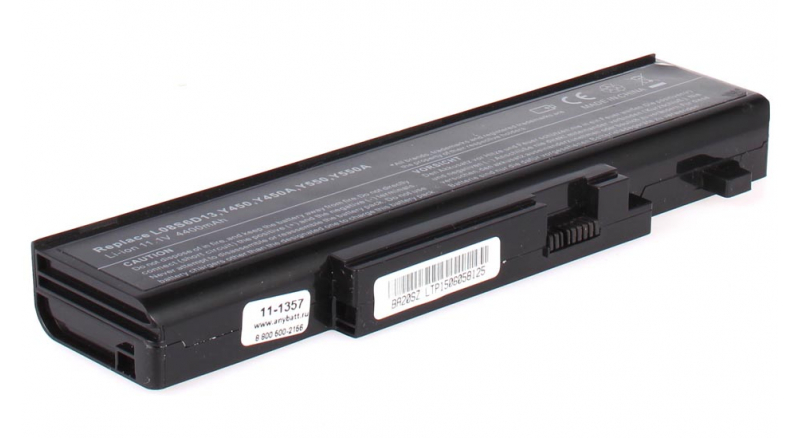 Аккумуляторная батарея для ноутбука IBM-Lenovo IdeaPad Y450A. Артикул 11-1357.Емкость (mAh): 4400. Напряжение (V): 11,1