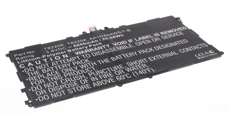 Аккумуляторная батарея для ноутбука Samsung Galaxy Tab Pro 10.1 T520. Артикул iB-A853.Емкость (mAh): 6600. Напряжение (V): 3,8