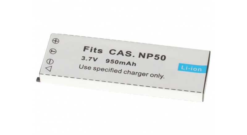 Аккумуляторная батарея NP-50DBA для фотоаппаратов и видеокамер Casio. Артикул iB-F142.Емкость (mAh): 950. Напряжение (V): 3,7