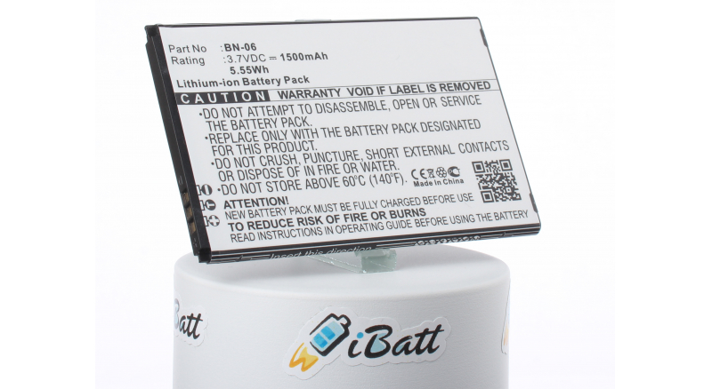 Аккумуляторная батарея iBatt iB-M2367 для телефонов, смартфонов NokiaЕмкость (mAh): 1500. Напряжение (V): 3,7