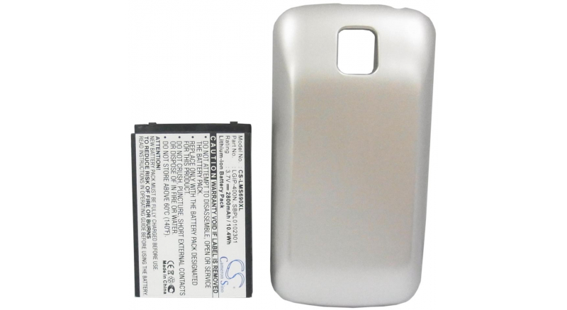 Аккумуляторная батарея для телефона, смартфона LG Optimus M. Артикул iB-M1019.Емкость (mAh): 2800. Напряжение (V): 3,7