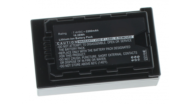 Аккумуляторная батарея VW-VBD58E-K для фотоаппаратов и видеокамер Panasonic. Артикул iB-F435.Емкость (mAh): 2200. Напряжение (V): 7,4