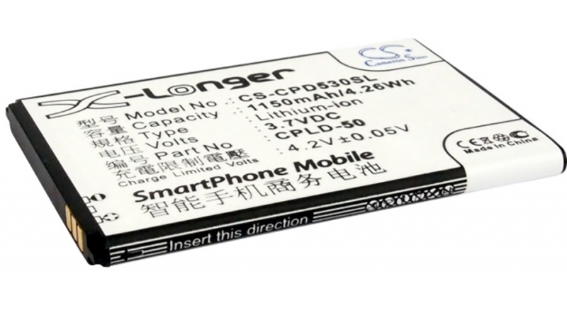 Аккумуляторная батарея iBatt iB-M1671 для телефонов, смартфонов CoolpadЕмкость (mAh): 1150. Напряжение (V): 3,7