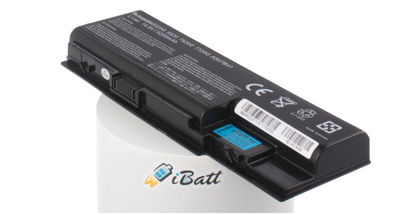 Аккумуляторная батарея для ноутбука Acer Aspire 7540G-304G50MN. Артикул iB-A142H.Емкость (mAh): 5200. Напряжение (V): 14,8