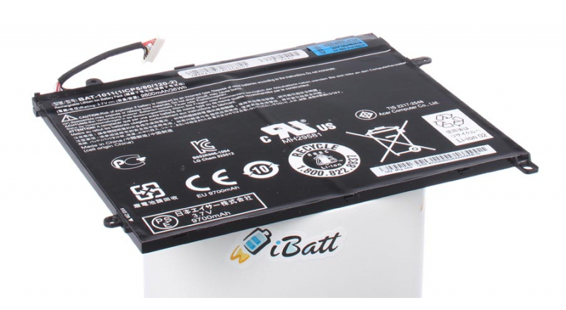 Аккумуляторная батарея для ноутбука Acer Iconia Tab A701 32Gb. Артикул iB-A642.Емкость (mAh): 9600. Напряжение (V): 3,7