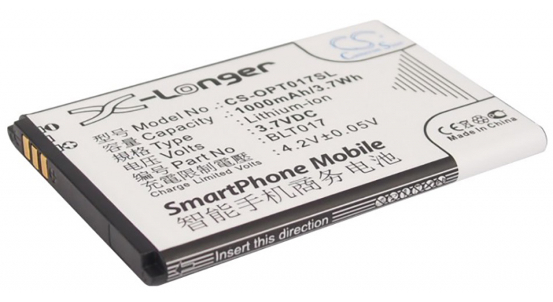 Аккумуляторная батарея для телефона, смартфона OPPO R601. Артикул iB-M2429.Емкость (mAh): 1000. Напряжение (V): 3,7