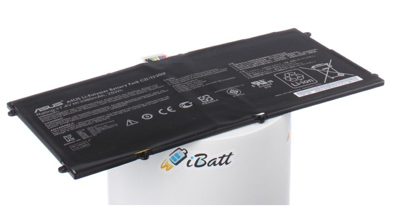 Аккумуляторная батарея для ноутбука Asus Transformer Pad Prime TF201 32Gb. Артикул iB-A658.Емкость (mAh): 3380. Напряжение (V): 7,4