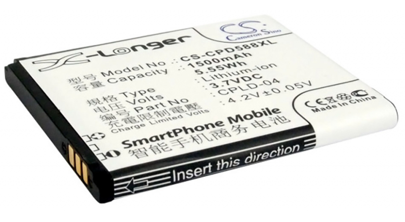 Аккумуляторная батарея для телефона, смартфона Coolpad 5880. Артикул iB-M1593.Емкость (mAh): 1500. Напряжение (V): 3,7