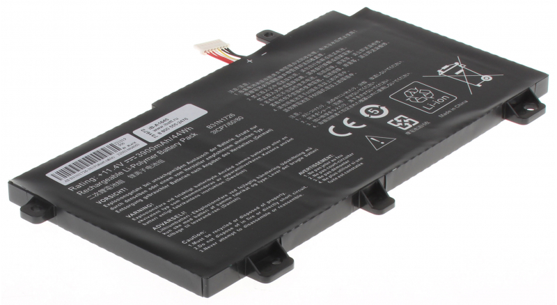 Аккумуляторная батарея для ноутбука Asus FX504. Артикул iB-A1645.Емкость (mAh): 3900. Напряжение (V): 11,4