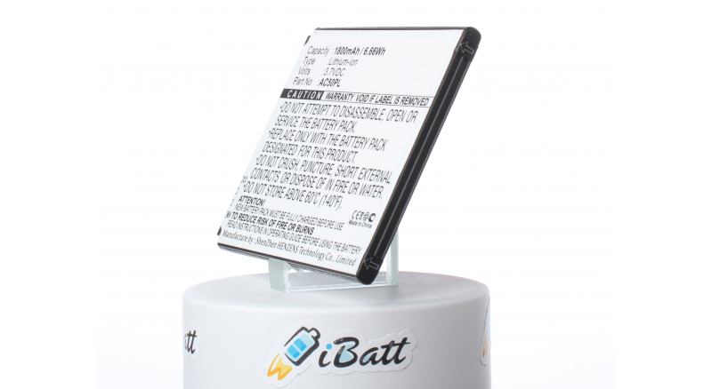 Аккумуляторная батарея iBatt iB-M704 для телефонов, смартфонов ArchosЕмкость (mAh): 1800. Напряжение (V): 3,7