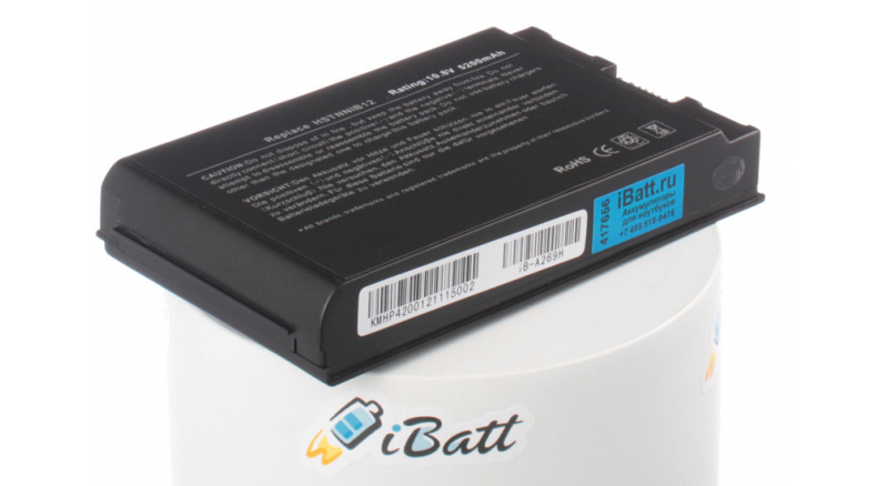 Аккумуляторная батарея HSTNN-IB12 для ноутбуков HP-Compaq. Артикул iB-A269H.Емкость (mAh): 5200. Напряжение (V): 10,8