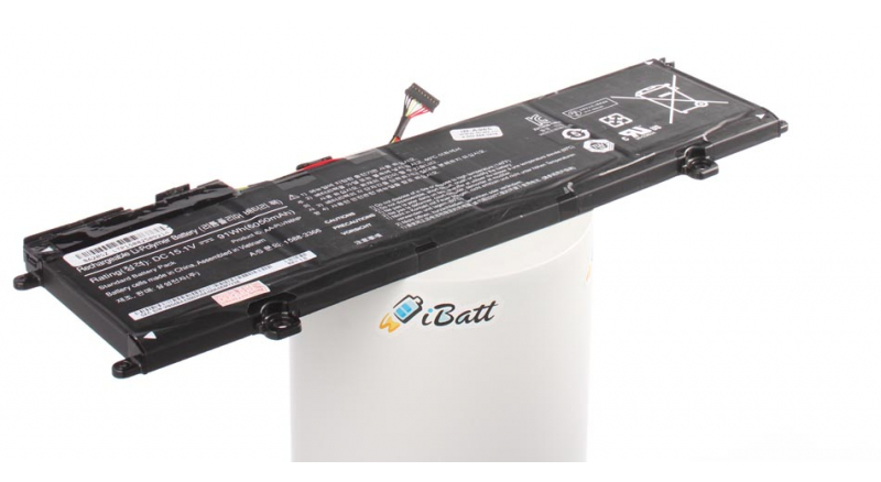 Аккумуляторная батарея AA-PLVN8NP для ноутбуков Samsung. Артикул iB-A965.Емкость (mAh): 6000. Напряжение (V): 15,1