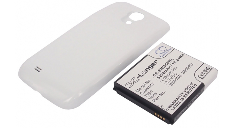 Аккумуляторная батарея для телефона, смартфона Samsung GT-I9500. Артикул iB-M531.Емкость (mAh): 5200. Напряжение (V): 3,7
