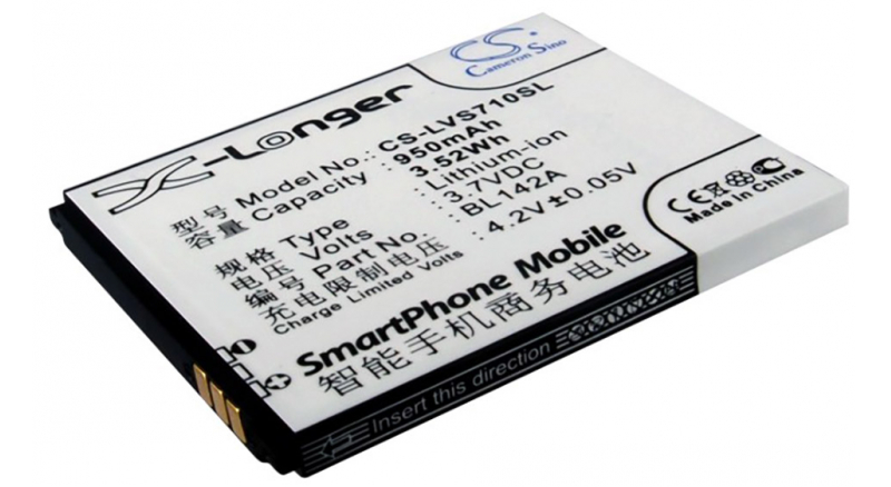 Аккумуляторная батарея BL142B для телефонов, смартфонов Lenovo. Артикул iB-M2098.Емкость (mAh): 950. Напряжение (V): 3,7