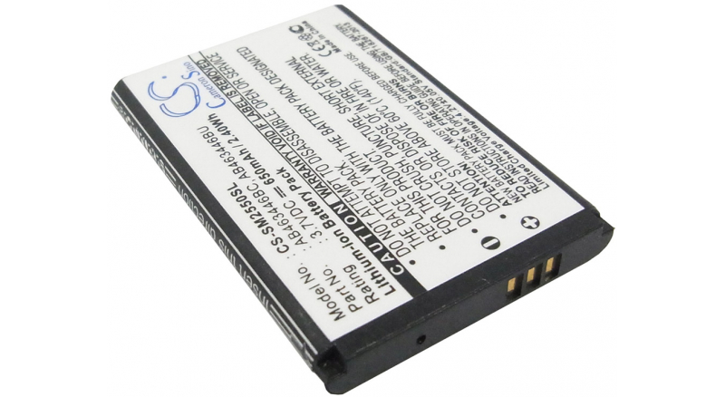 Аккумуляторная батарея AB463446BU для телефонов, смартфонов Samsung. Артикул iB-M2623.Емкость (mAh): 650. Напряжение (V): 3,7
