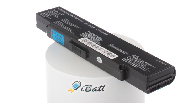 Аккумуляторная батарея для ноутбука Sony VAIO VGN-NR31E/S. Артикул iB-A475H.Емкость (mAh): 5200. Напряжение (V): 11,1