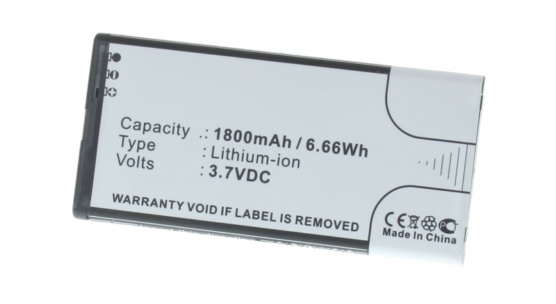 Аккумуляторная батарея iBatt iB-M1122 для телефонов, смартфонов MicrosoftЕмкость (mAh): 1800. Напряжение (V): 3,7