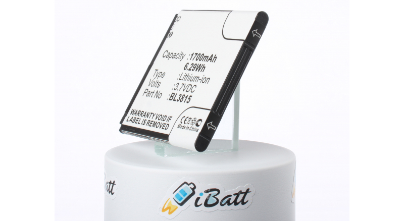 Аккумуляторная батарея iBatt iB-M1760 для телефонов, смартфонов FlyЕмкость (mAh): 1700. Напряжение (V): 3,7