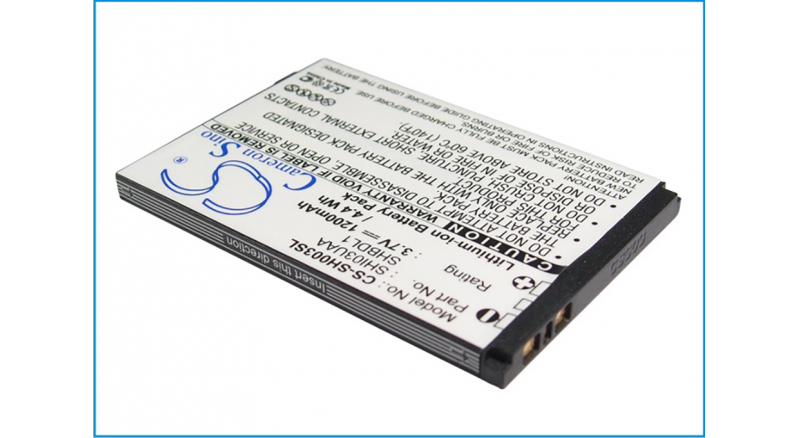 Аккумуляторная батарея iBatt iB-M2822 для телефонов, смартфонов SharpЕмкость (mAh): 1200. Напряжение (V): 3,7