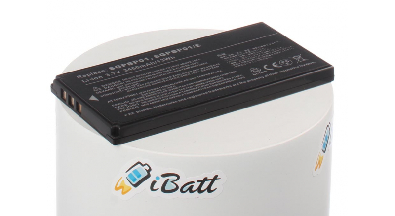 Аккумуляторная батарея SGP-BP01 для ноутбуков Sony. Артикул iB-A862.Емкость (mAh): 3080. Напряжение (V): 3,7