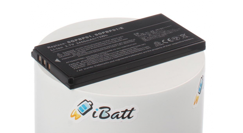 Аккумуляторная батарея SGP-BP01 для ноутбуков Sony. Артикул iB-A862.Емкость (mAh): 3080. Напряжение (V): 3,7