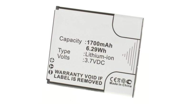 Аккумуляторная батарея iBatt iB-M473 для телефонов, смартфонов Sony EricssonЕмкость (mAh): 1700. Напряжение (V): 3,7