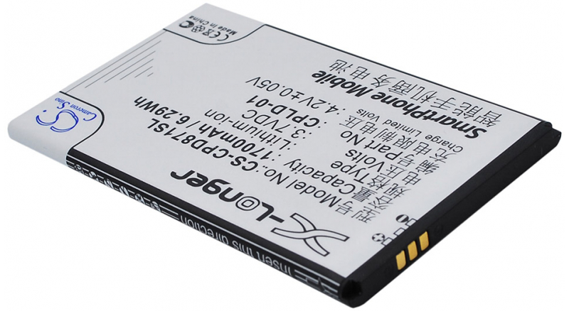 Аккумуляторная батарея CPLD-01 для телефонов, смартфонов Coolpad. Артикул iB-M1591.Емкость (mAh): 1700. Напряжение (V): 3,7