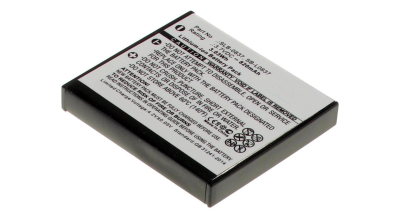 Аккумуляторные батареи для фотоаппаратов и видеокамер Samsung Digimax i5Емкость (mAh): 820. Напряжение (V): 3,7