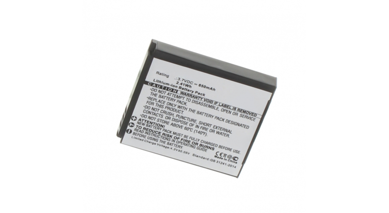 Аккумуляторные батареи для фотоаппаратов и видеокамер Samsung Digimax L830Емкость (mAh): 650. Напряжение (V): 3,7