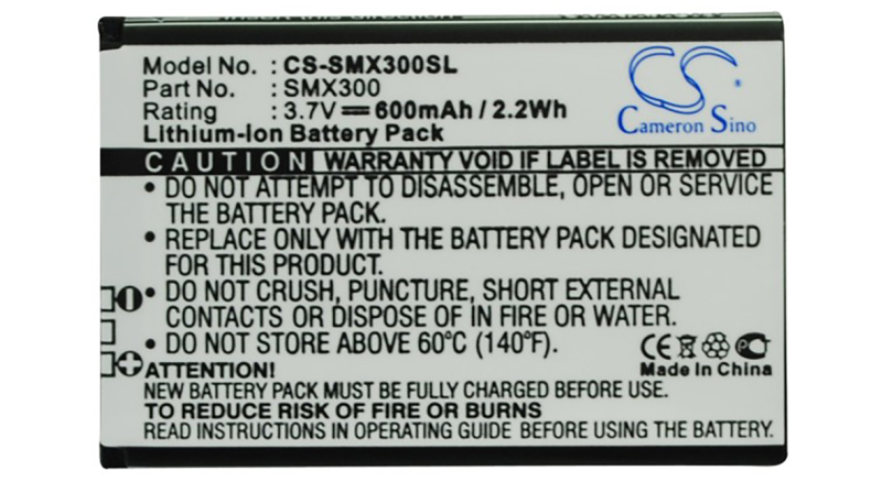 Аккумуляторная батарея для телефона, смартфона Samsung X300. Артикул iB-M2754.Емкость (mAh): 600. Напряжение (V): 3,7