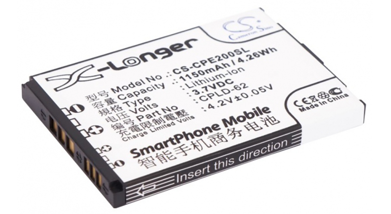 Аккумуляторная батарея CPLD-62 для телефонов, смартфонов Coolpad. Артикул iB-M1673.Емкость (mAh): 1150. Напряжение (V): 3,7