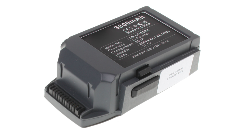 Аккумуляторные батареи для радиоуправляемых моделей, дроновЕмкость (mAh): 3800. Напряжение (V): 11,1