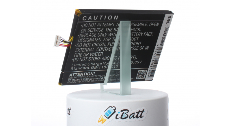 Аккумуляторная батарея iBatt iB-M703 для телефонов, смартфонов AlcatelЕмкость (mAh): 1800. Напряжение (V): 3,7