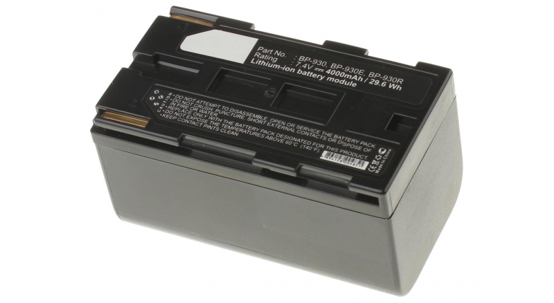 Аккумуляторная батарея BP-930E для фотоаппаратов и видеокамер Canon. Артикул iB-F111.Емкость (mAh): 4000. Напряжение (V): 7,4