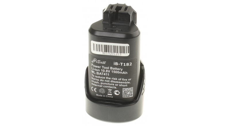 Аккумуляторная батарея для электроинструмента Bosch GSR 10.8 V-LI. Артикул iB-T182.Емкость (mAh): 1500. Напряжение (V): 10,8