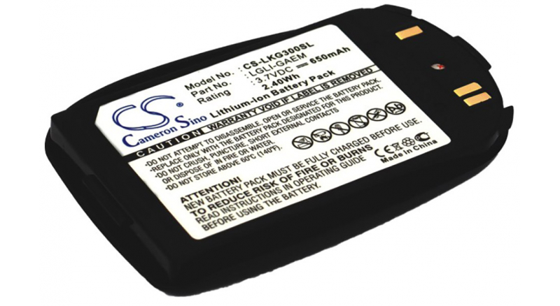 Аккумуляторная батарея LGLI-GAEM для телефонов, смартфонов LG. Артикул iB-M2195.Емкость (mAh): 650. Напряжение (V): 3,7