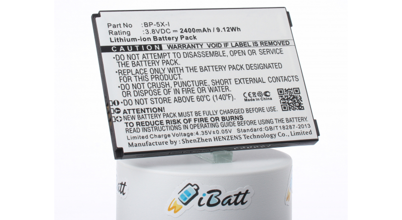Аккумуляторная батарея BP-5X-I для телефонов, смартфонов innos. Артикул iB-M1857.Емкость (mAh): 2400. Напряжение (V): 3,8