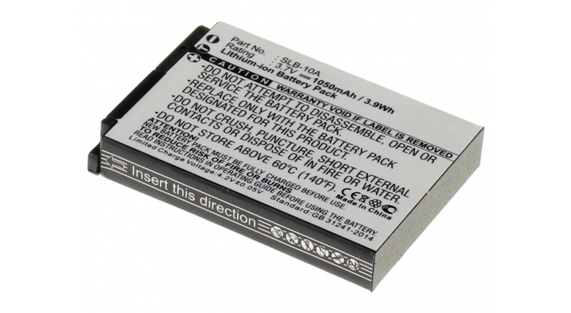 Аккумуляторные батареи для фотоаппаратов и видеокамер Samsung Digimax NV9Емкость (mAh): 1050. Напряжение (V): 3,7