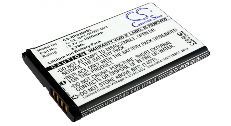 Аккумуляторная батарея ACC-10477-001 для телефонов, смартфонов Blackberry. Артикул iB-M1434.Емкость (mAh): 1000. Напряжение (V): 3,7