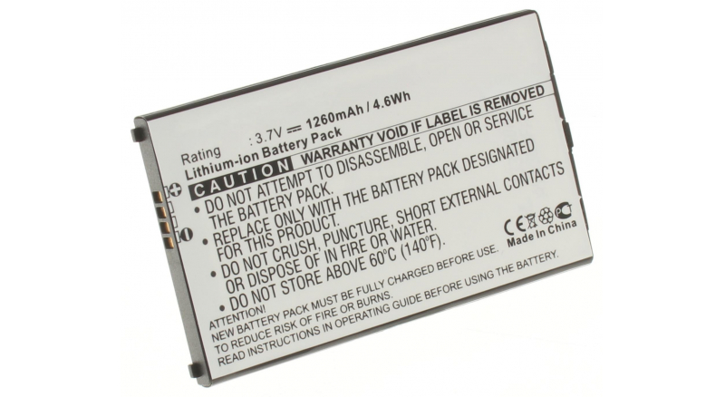 Аккумуляторная батарея HSTNH-T20B для телефонов, смартфонов HP. Артикул iB-M237.Емкость (mAh): 1260. Напряжение (V): 3,7