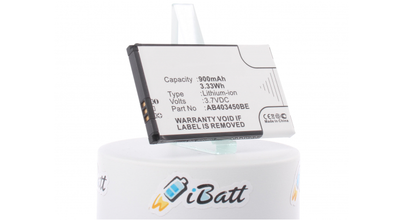 Аккумуляторная батарея для телефона, смартфона Samsung SGH-L310. Артикул iB-M263.Емкость (mAh): 900. Напряжение (V): 3,7