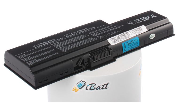 Аккумуляторная батарея iBatt iB-A544 для ноутбука ToshibaЕмкость (mAh): 4400. Напряжение (V): 14,8