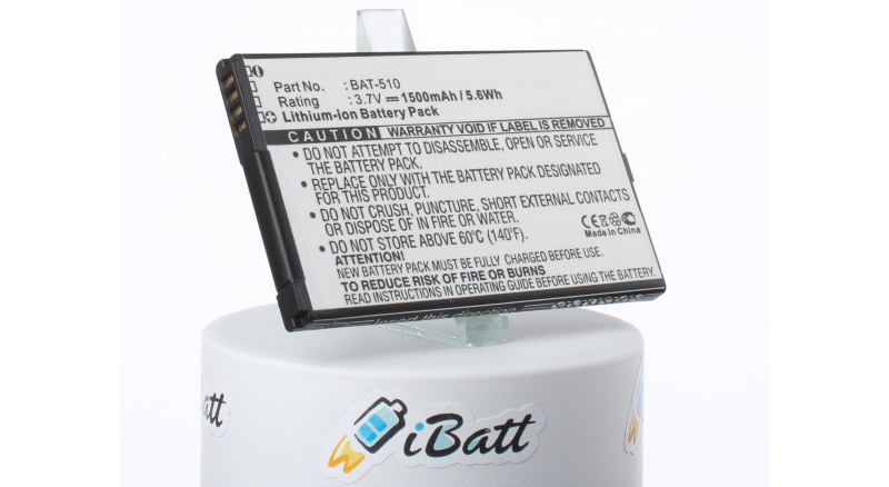 Аккумуляторная батарея BAT-510 (1ICP5/42/61) для телефонов, смартфонов Acer. Артикул iB-M1192.Емкость (mAh): 1500. Напряжение (V): 3,7