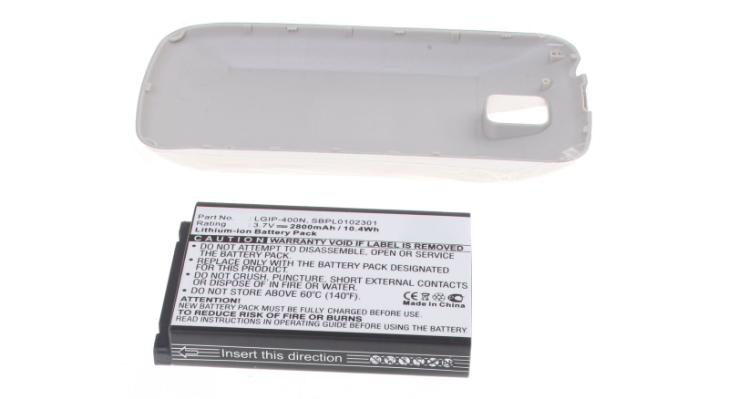 Аккумуляторная батарея для телефона, смартфона LG MS690. Артикул iB-M1019.Емкость (mAh): 2800. Напряжение (V): 3,7