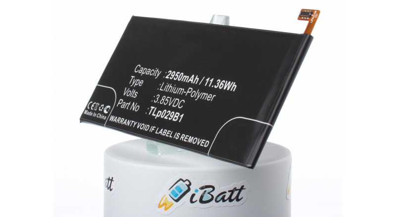 Аккумуляторная батарея для телефона, смартфона Alcatel OT-5095B. Артикул iB-M1259.Емкость (mAh): 2950. Напряжение (V): 3,85